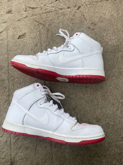 NIKE SB Zoom Dunk High Pro QS Kevin Bradley White Red NEW RARE