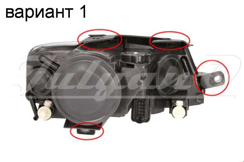 Щипки за закрепване на фар за VW PASSAT B6 (05-10)