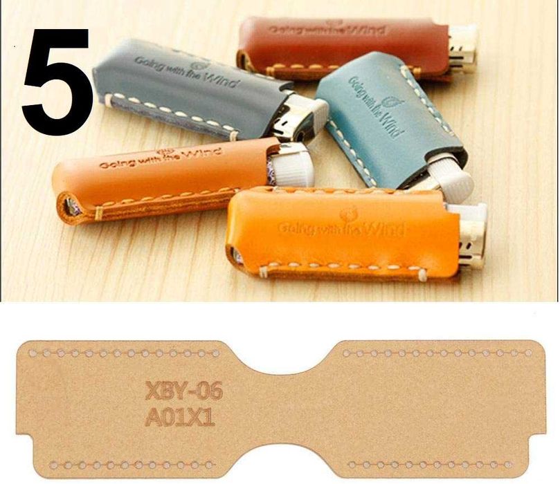 кожарски шаблон, шаблони кройка, различни модели, портмоне, запалка