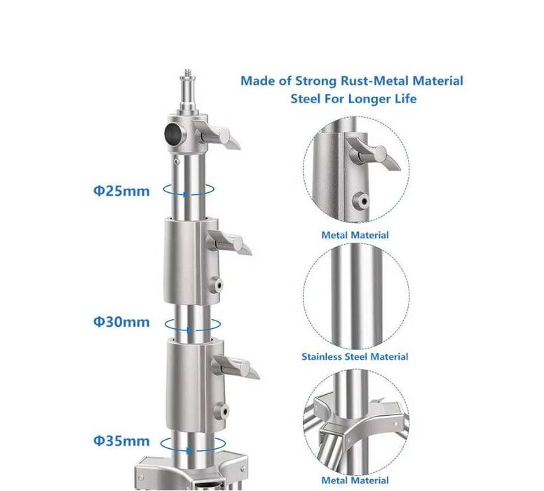 Статив , трипод 2.8м. , Телескопична стойка за студийно осветление