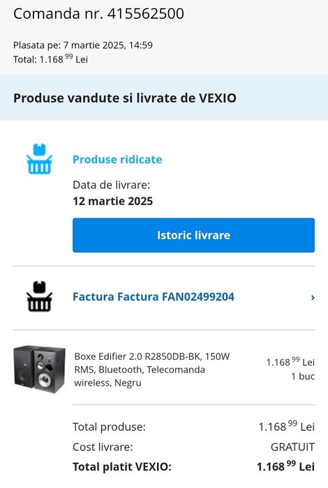 Vând boxe active Edifier R2850DB, ca noi