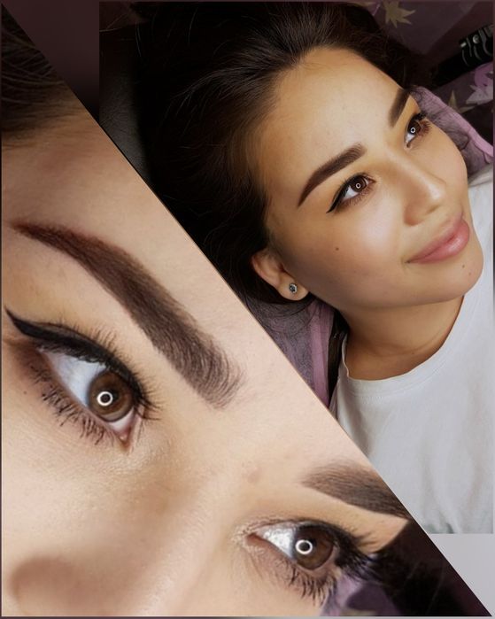 Ареола груди, микроблейдинг, пудровое напыление, теневые стрелки