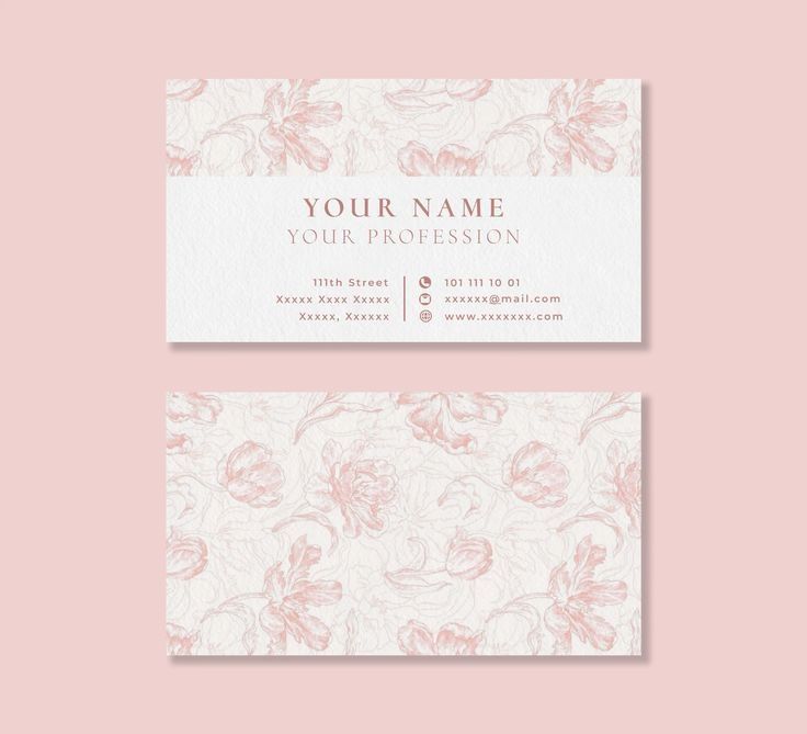 Vizitka, menu. Визитка, меню.