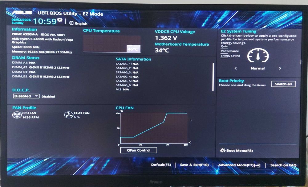 KIT AMD Ryzen 5 2400G, 3.9 GHz + ASUS PRIME A320M-A + Cooler AMD