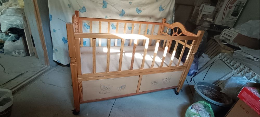 Детский манеж с люлькой