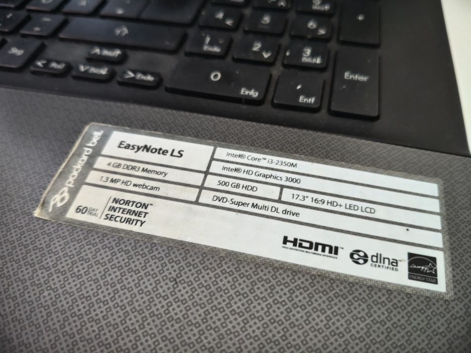 Packard Bell   EasyNote LS11HR i3 gen 2