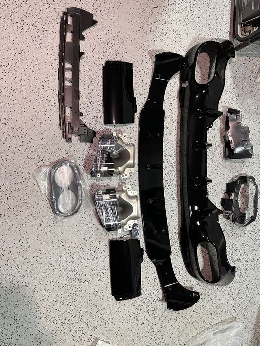 CLA Диффузор заднего бампера C118 AMG