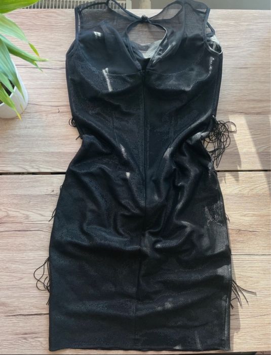 Rochie elegantă cu franjuri - marimea 36