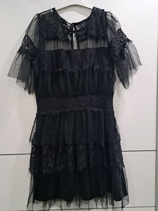 Vero moda рокля тюл и дантела р-р С/М И С