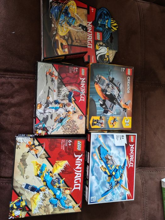 Продавам 5 нови lego сета Ninjago и Creator