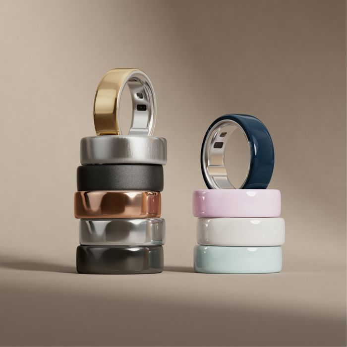 Oura Ring 4 набор колец, примерка