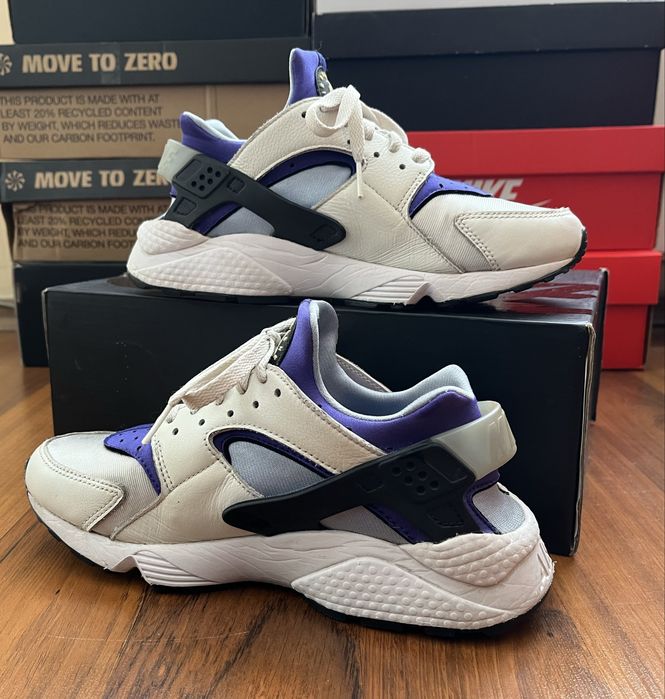 Nike Air Huarache White Lapis Aluminum Black 40 номер дамски маратонки