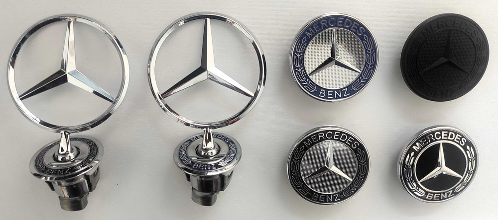 Емблеми за преден капак на Мерцедес-тип "тапа" 57 мм. и тип "мерник"