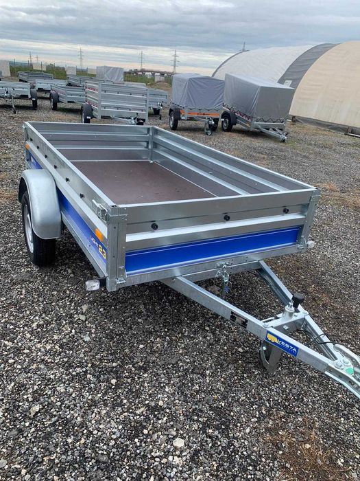 Remorcă 750 kg Vesta Trailers 232x131x38cm Sasiu Sudast si Basculare