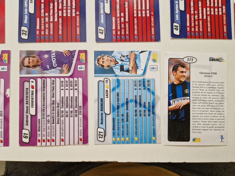 Cartonase Fotbal anul 2000