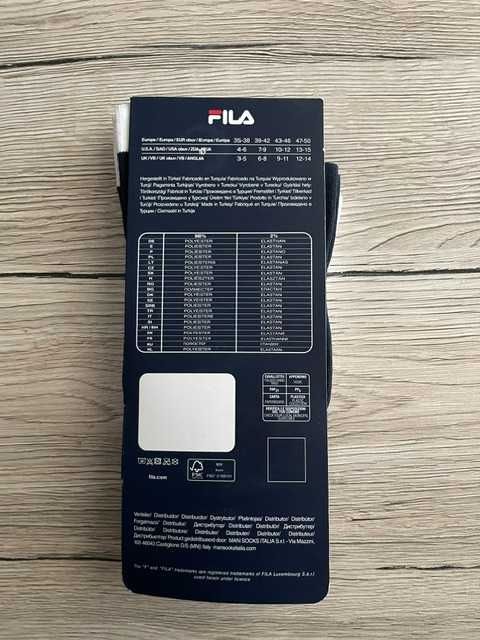 Set 2 perechi sosete ciclism Fila-alb/negru