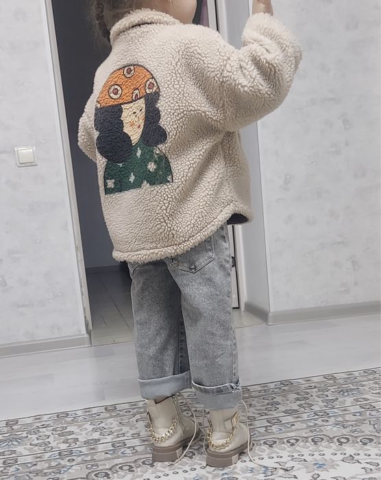 Теплая рубашка на девочку