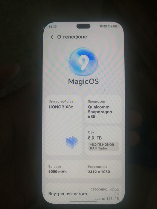 Honor x8c 128gb green