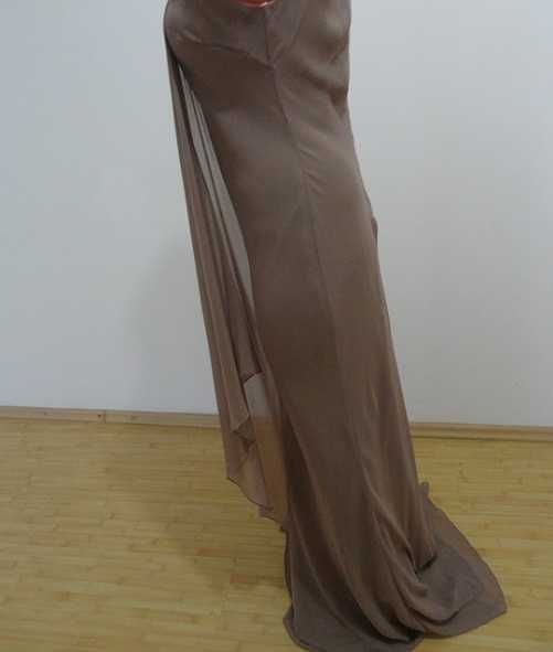 Rochie Mascara foarte eleganta 38 voal cu broderie de margele
