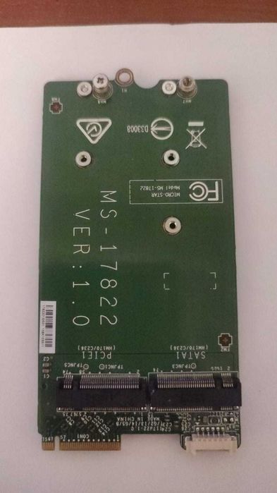 Плата для дисков SSD MSI GT72 MS-1782 с 4 слотами