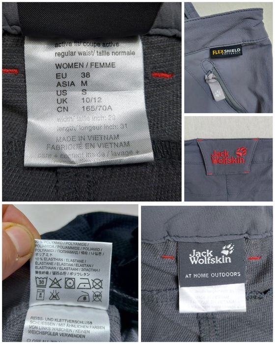 Pantaloni tehnici Jack Wolfskin Flex Shield Softshell Stretch, nr. 38