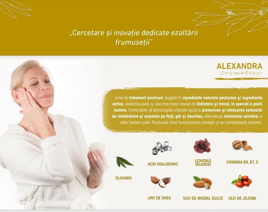 PURE LIFTING de la Alexandra Cosmetics – Secretul tău pentru un efect de întinerire instant și de durată