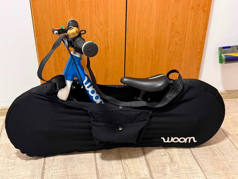 Bicicleta Woom 1 + geanta transport Butler, sonerie Woom si camera de rezerva