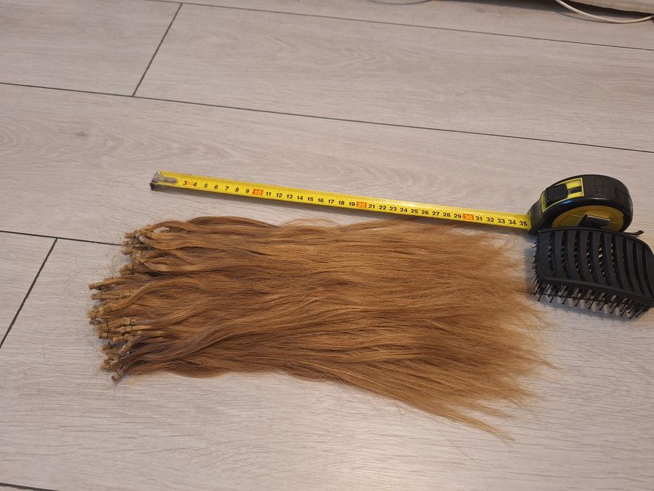 Extensii microring 200 buc 35 cm par natural