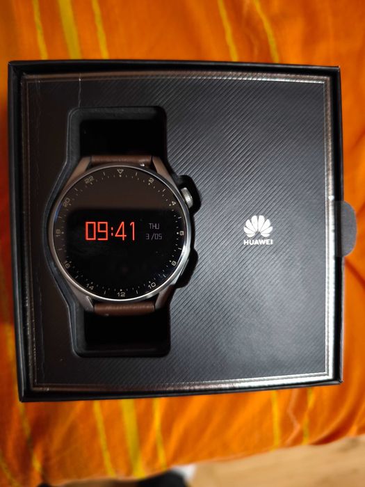 Huawei Watch 3 Pro Brown Leather Strap