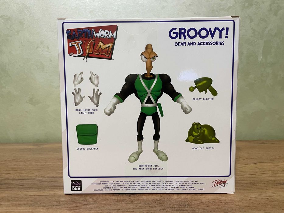 Фигурка Джим Червяк Earthworm Jim - With Snott (GROOVY!)