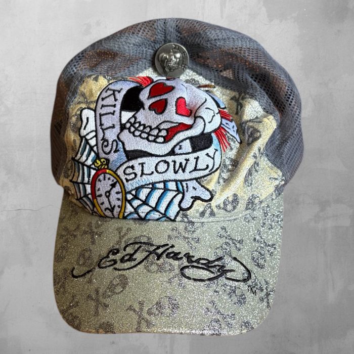 Ed hardy Y2K шапка