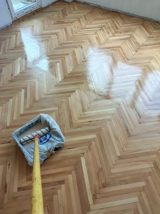 Циклене на паркет и дюшеме