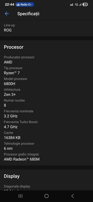 Laptop Gaming ASUS ROG Strix G15 G513RC