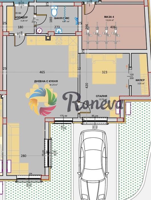 Продава се Двустаен апартамент в Варна, м-т Пчелина - 68 кв.м за 555 €/кв.м - Снимка #1