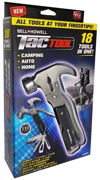 18в1 Мултифункционален инструмент – Tactool чук, отвертка, трион