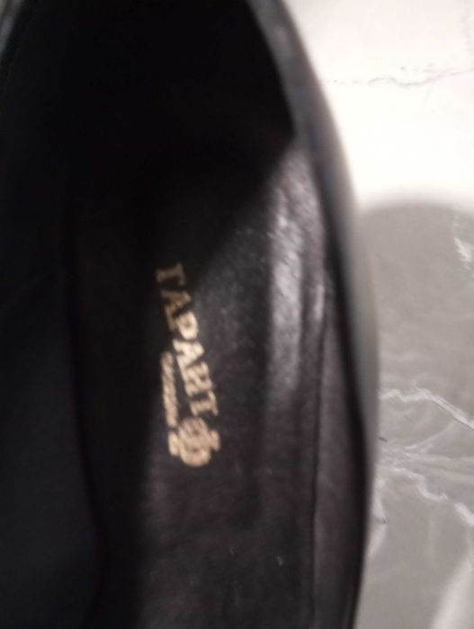 Дамски кожени обувки с ток 9 см