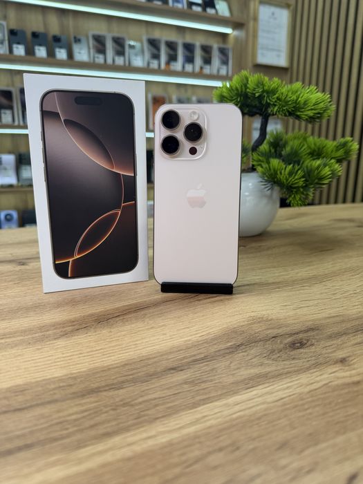 ‼️iPhone 16 Pro 128Gb Desert - Sanatate bat.92% - Garantie 12 luni