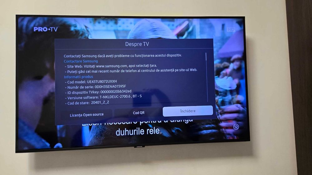 Televizor Samsung 50TU8072, 125 cm, Smart, 4K Ultra HD, LED