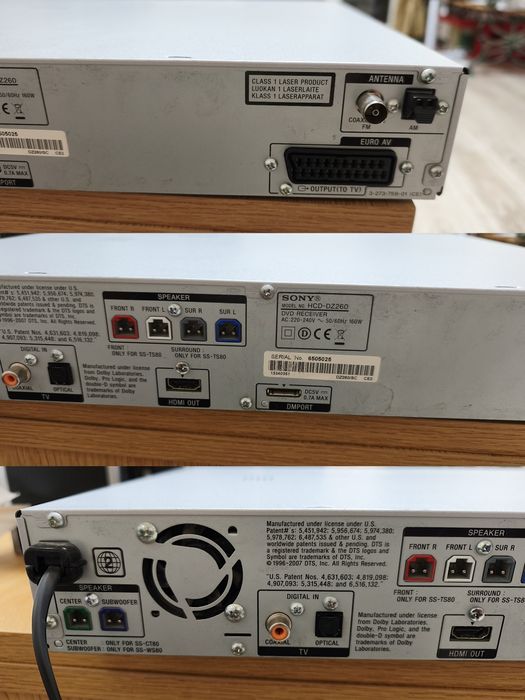 Sony DAV-DZ260 – 5.1 домашно кино, 850 W, USB, пълен комплект