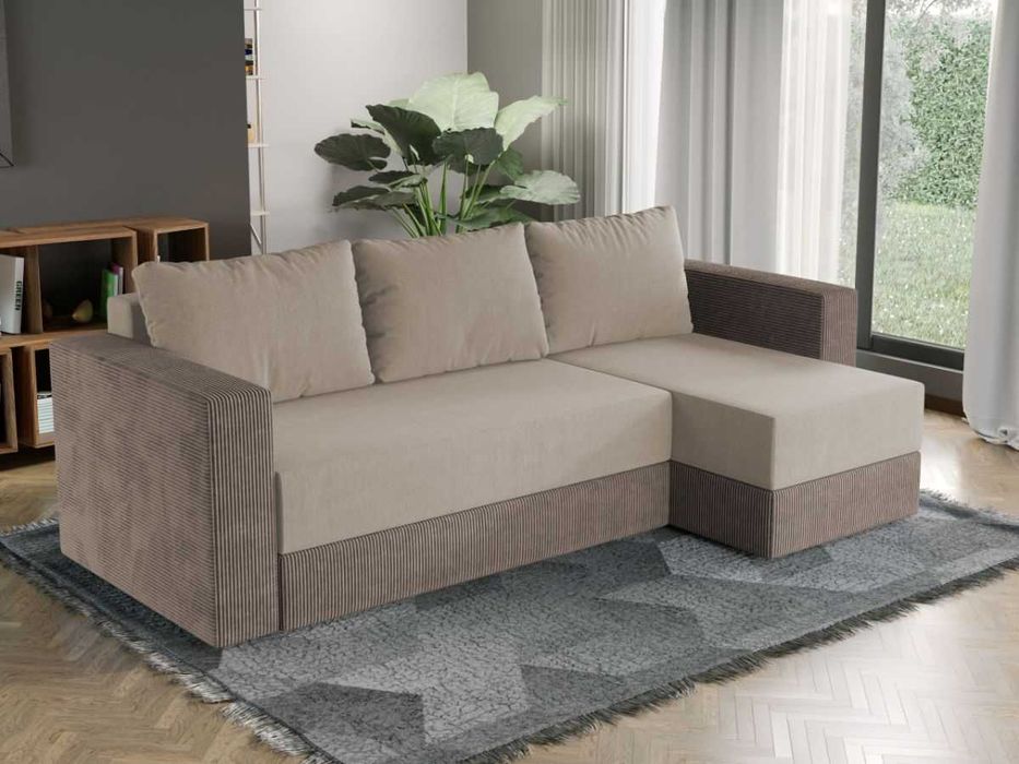 Coltar Extensibil Alfa Catifea Bej / Reiat Cappuccino