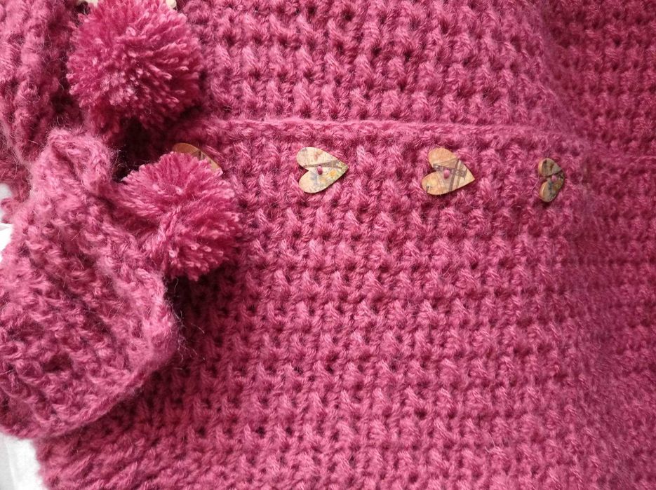 НАМАЛЕНИЕ Елегантно палтенце за момиче, ръчна изработка