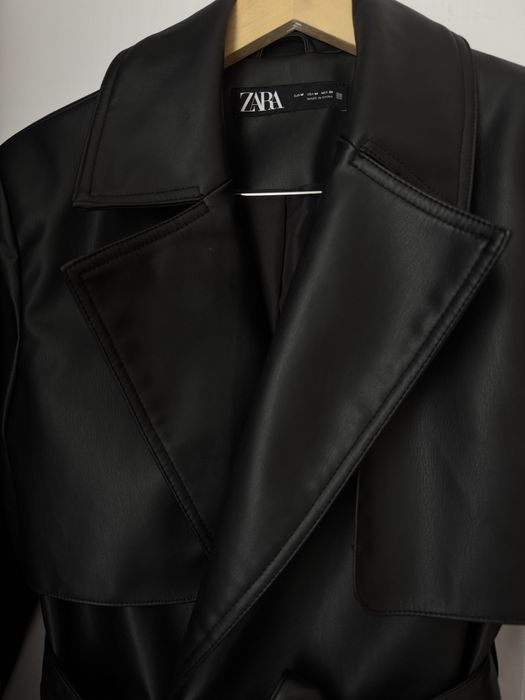 Дамски кожен тренчкот ZARA