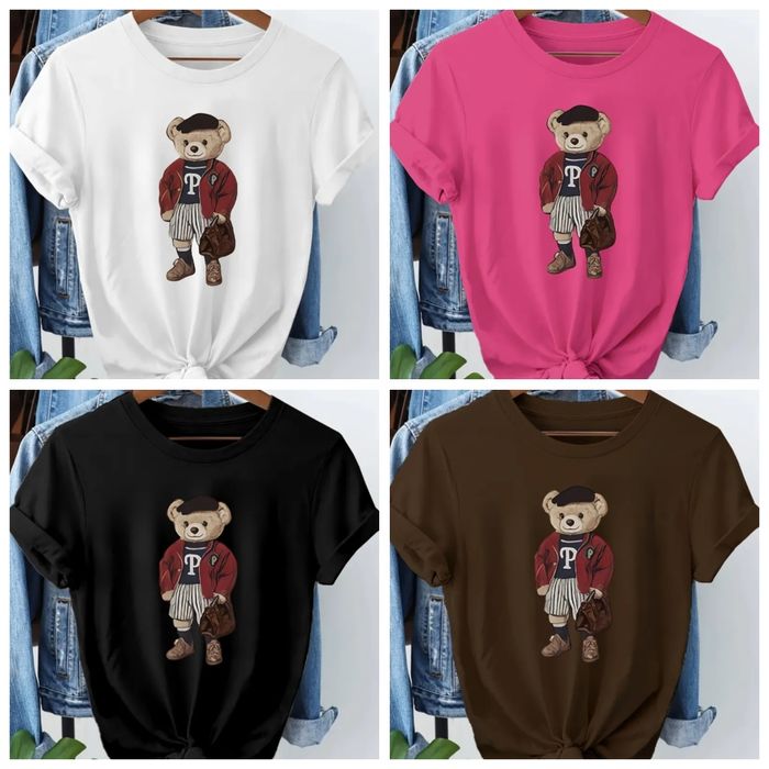 Дамска памучна тениска размери S-XXL