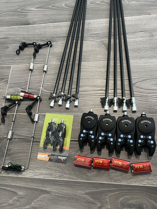 SET 4 Senzori SAIMINO + 4 Swingeri Color + 8 tije + 4 baterii + 4 Cape