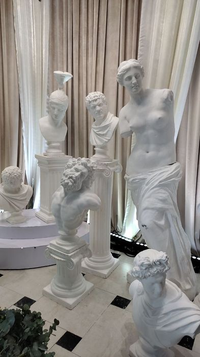 Продажа и аренда копии античных скульптур для оформления фотосессий.