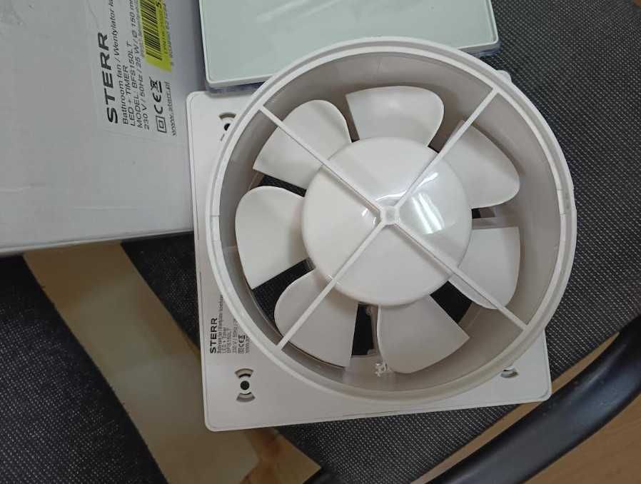 Вентилатор за баня STERR BFS150LP, диаметър 150 mm, LED + таймер
