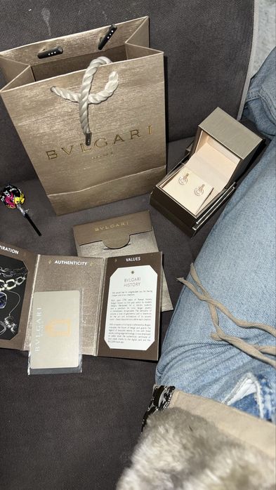 Серьги bvlgari (original)