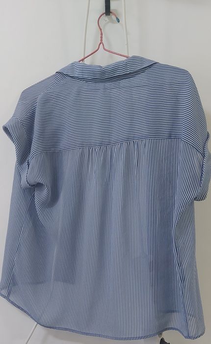 Cămașă Mango Basic damă – mărimea XS/S, dungi alb-albastre