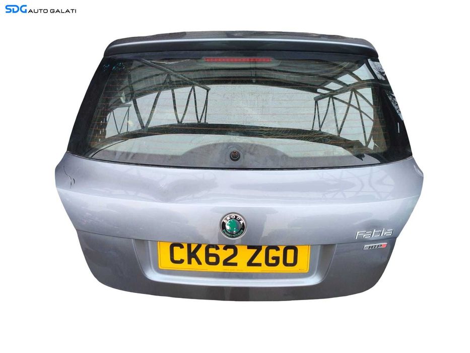 Hayon Haion Porbagaj Dezechipat cu Luneta Geam Sticla Culoare LF8L Skoda Fabia 2 Facelift Hatchback 2010 - 2015 Cod 5J6827025G [B4768]
