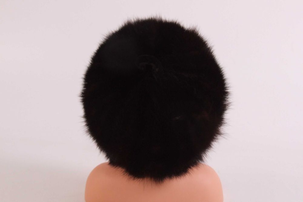 Caciula dama (bereta), blana nurca, mas 56-58, Made in Italy, NOUA